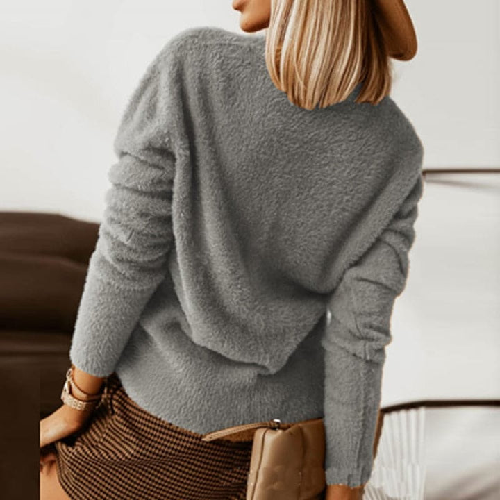 Drune | Strickjacke - Weiche Strickware - V-Ausschnitt - Große Knöpfe - Lockere Passform