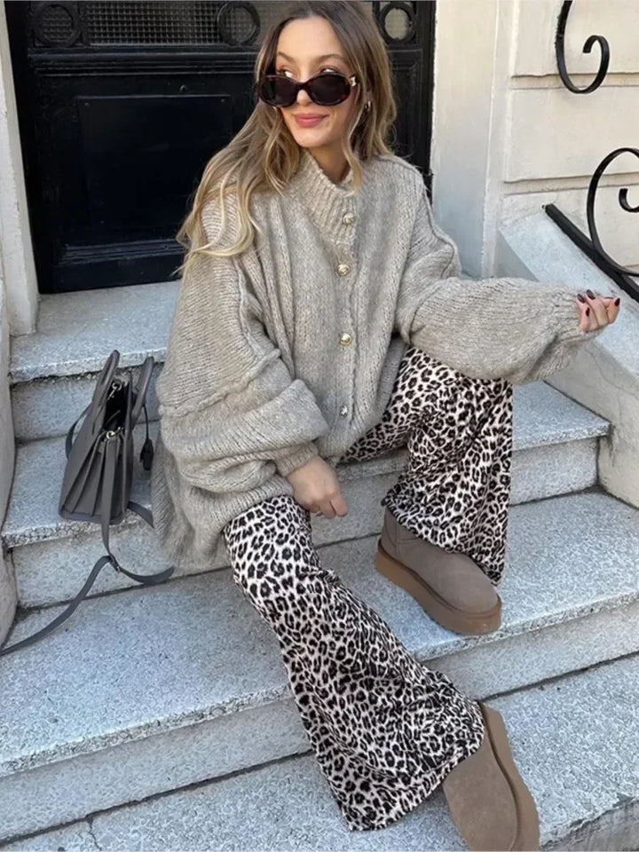 Drune | Eleganter Strick-cardigan mit Knöpfen Wolle/acryl Komfortabel und Stilvoll