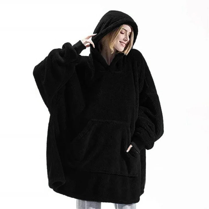 Drune | Übergroßer Flanell-Decken Hoodie für Herren & Damen