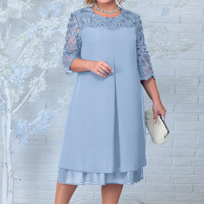 Drune Klassische Sommerkleider: Plus-Size Eleganz für Damen
