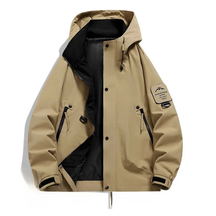 Drune Kapuzen-Windbreaker Jacke