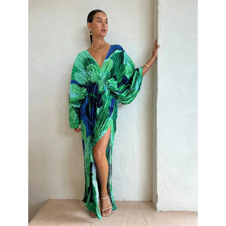 Drune | Elegantes Kleid Mit V-Ausschnitt – Stilvoll Und Schick