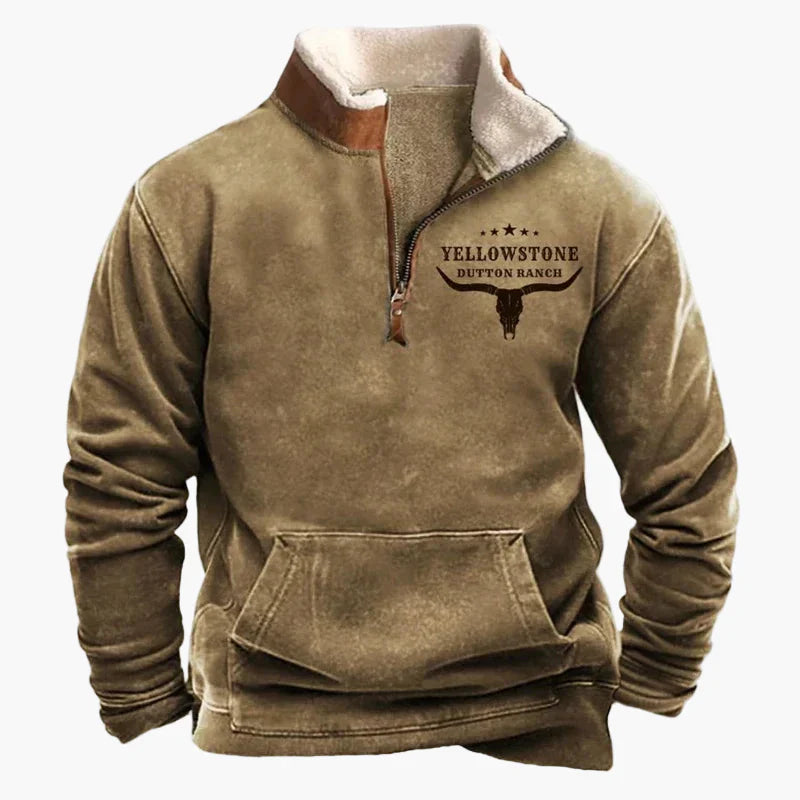 Drune | Wild West Vintage Pullover - Stilvoller Freizeit-Sweater mit Western-Charme