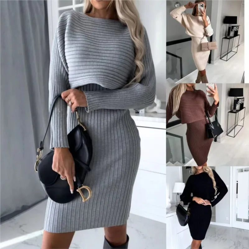 Drune | Zweiteiliges Set (Kleid + Pullover)