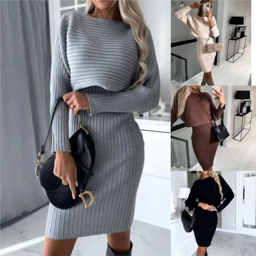 Drune | Zweiteiliges Set (Kleid + Pullover)