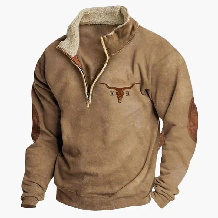Drune | Wild West Vintage Pullover - Stilvoller Freizeit-Sweater mit Western-Charme