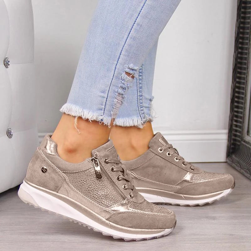 lässige Schnürschuhe mit Reißverschluss Drune