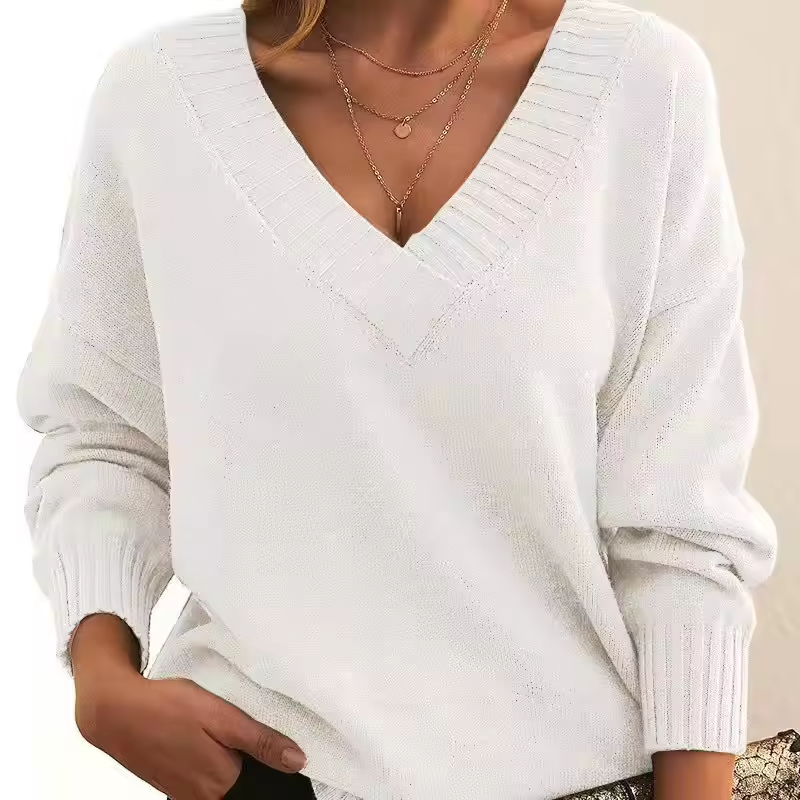 Drune | Schicker V-Ausschnitt Strickpullover