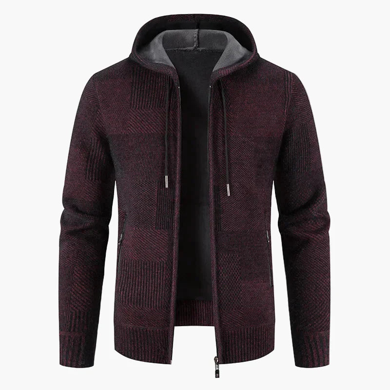 Drune | Strickjacke mit Kapuze - Modische Winterjacke für Alltag und Freizeit