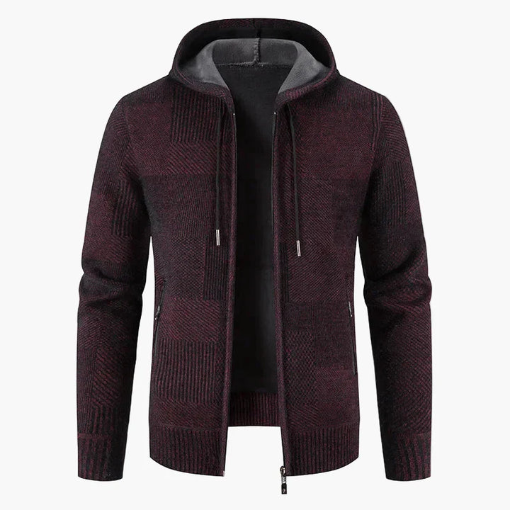 Drune | Strickjacke mit Kapuze - Modische Winterjacke für Alltag und Freizeit