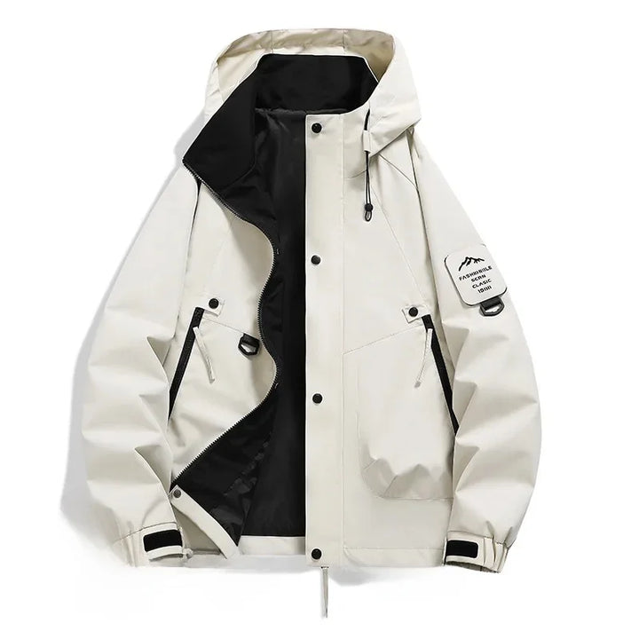 Drune Kapuzen-Windbreaker Jacke