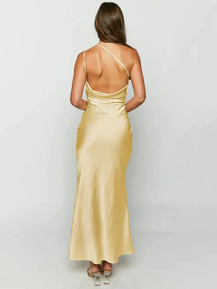 Drune | Elegantes Maxikleid ohne Rücken für einen raffinierten Look