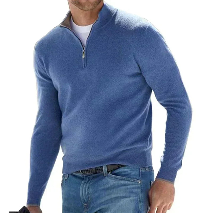 Drune | Polo - Modischer Reißverschluss-Pullover für Männer