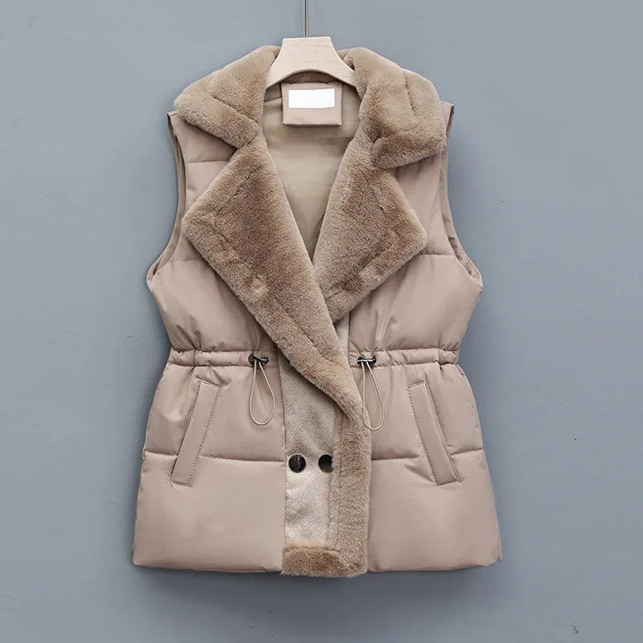 Drune | Eleganter Kunstpelz-Weste für Damen, perfekt für Herbst und Winter