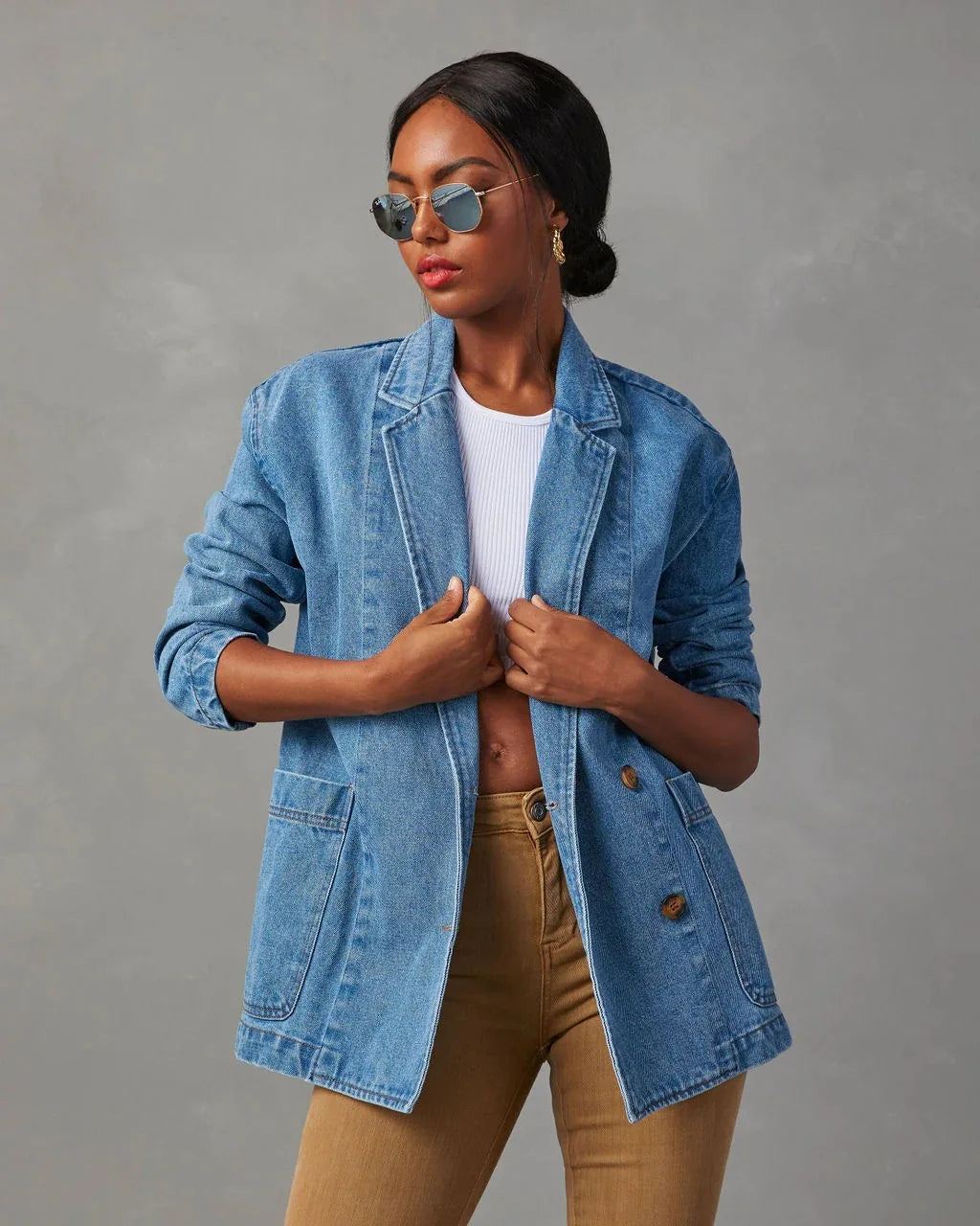 Drune | Stilvoller Jeansblazer