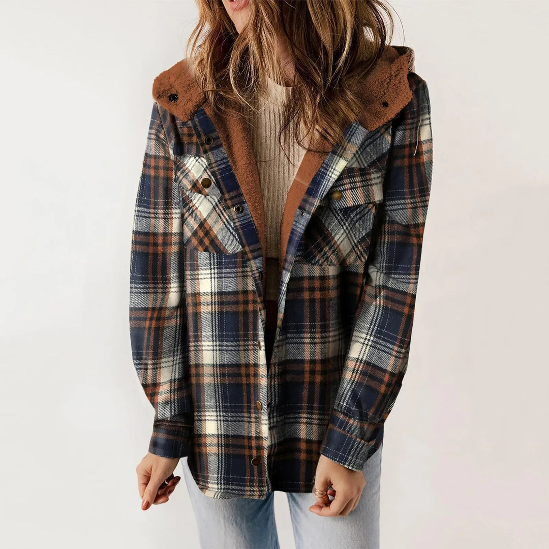 Drune | Sherpa - Hemd Beige - Damen Gemütliche Flanelljacke