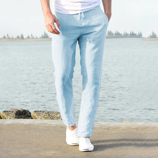 Drune | Luxus Baumwolle Leinen Herren Hose