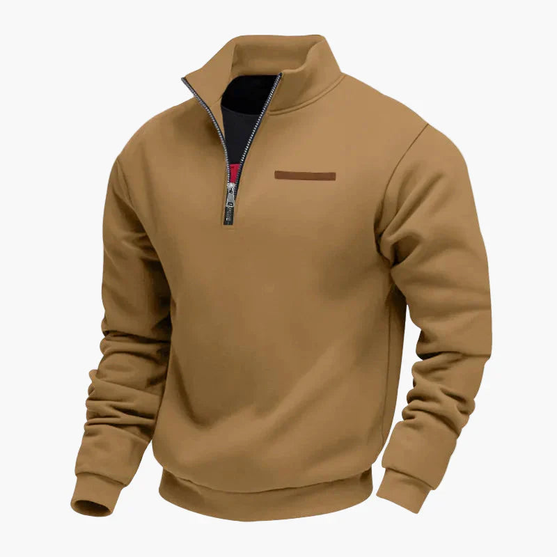 Drune | Halbzip Sweatshirt Freizeitpullover mit Stehkragen - Perfekt für Reisen und Alltag