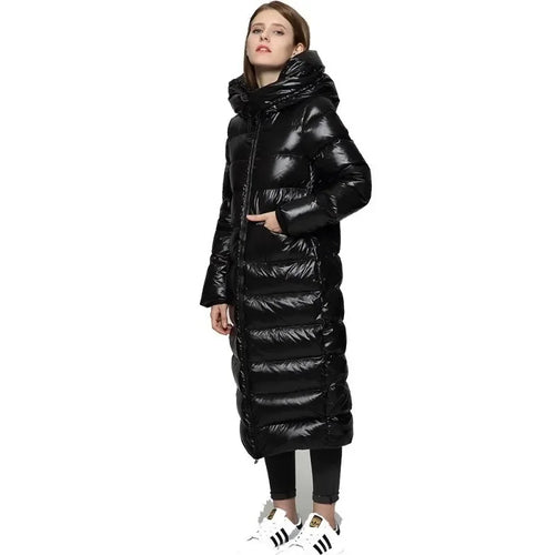Drune | Elegante Lange Daunenjacke für Damen
