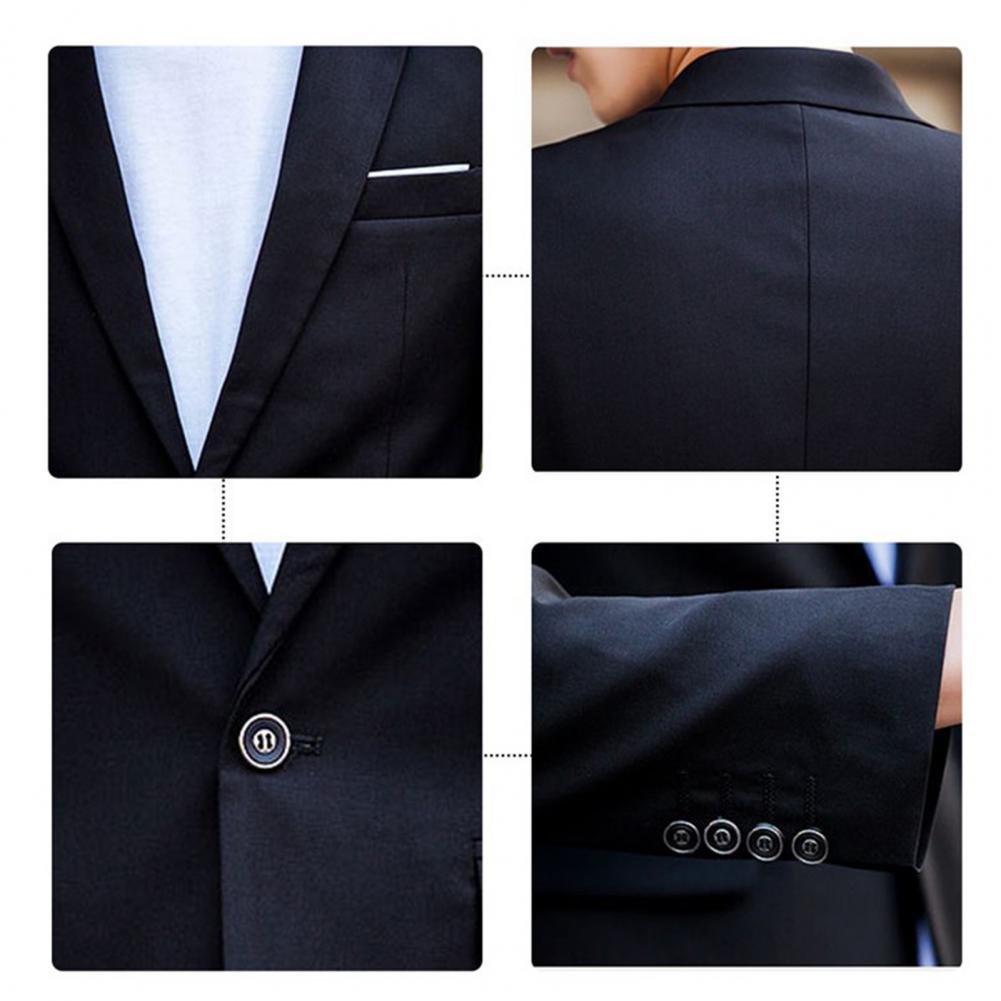 Drune | Locker Geschnittenes Anzug Satz mit Revers Blazer und Hose für Männer