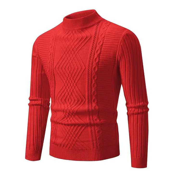 Drune | Klassischer Strickpullover mit Struktur Weich und Warm Perfekt Für Alltag und Fest