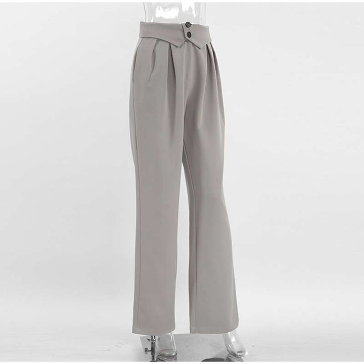 Drune | Stilvolle High-Waist-Hose mit Falten