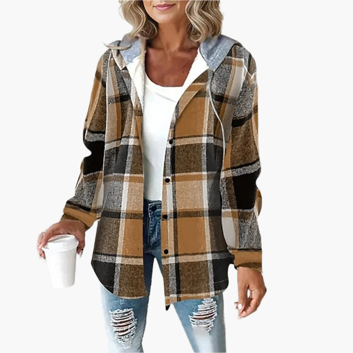 Drune | Karierte Freizeitjacke mit Kapuze - Lässiger Herbst- und Winterstil
