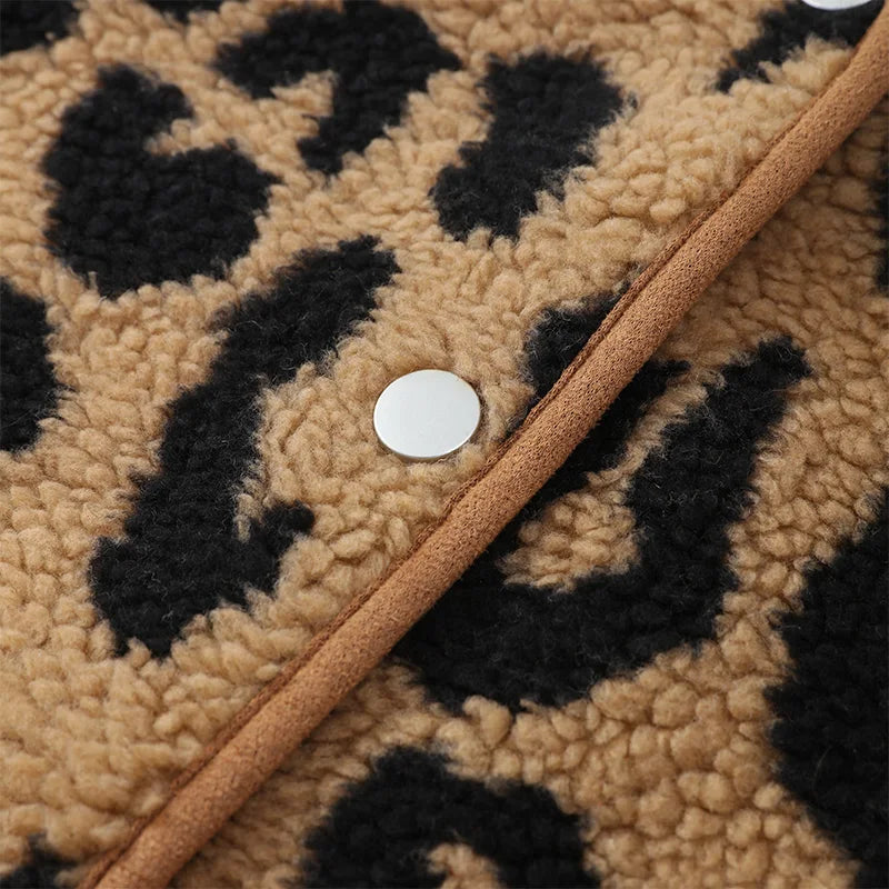 Drune | Leopard Wintermantel