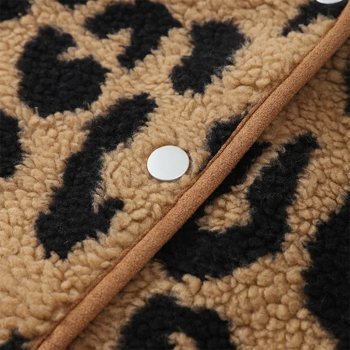 Drune | Leopard Wintermantel