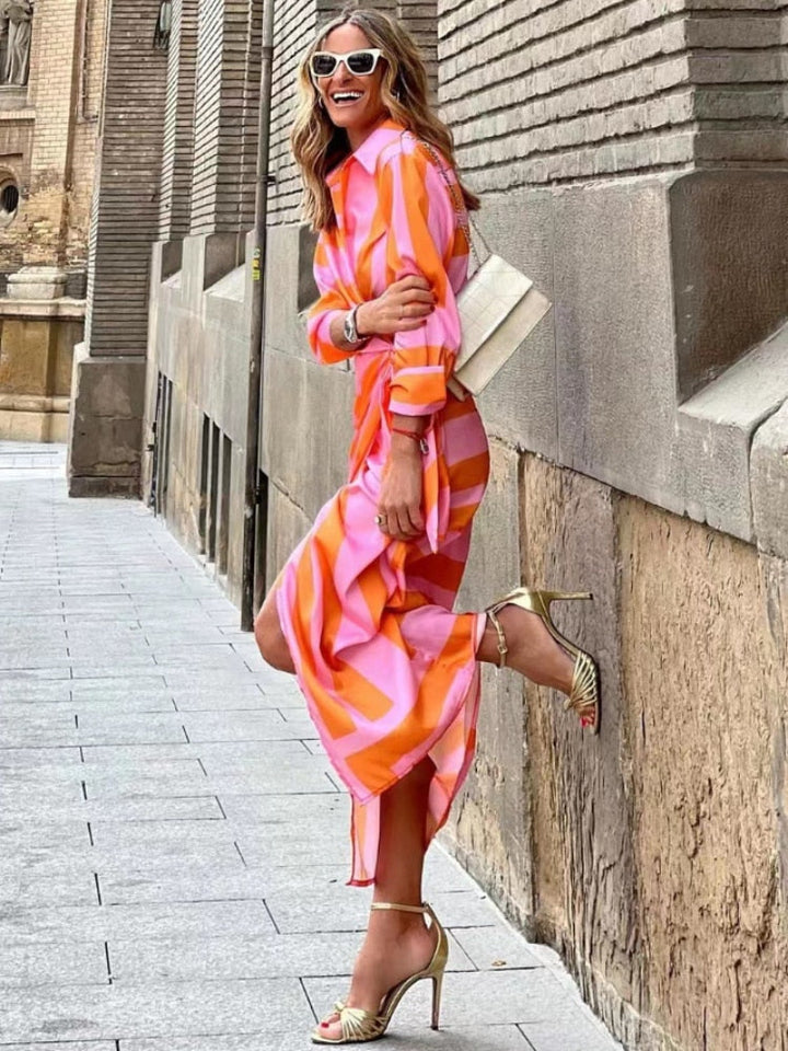 Drune | Sommerkleid mit Gürtel und Kragen