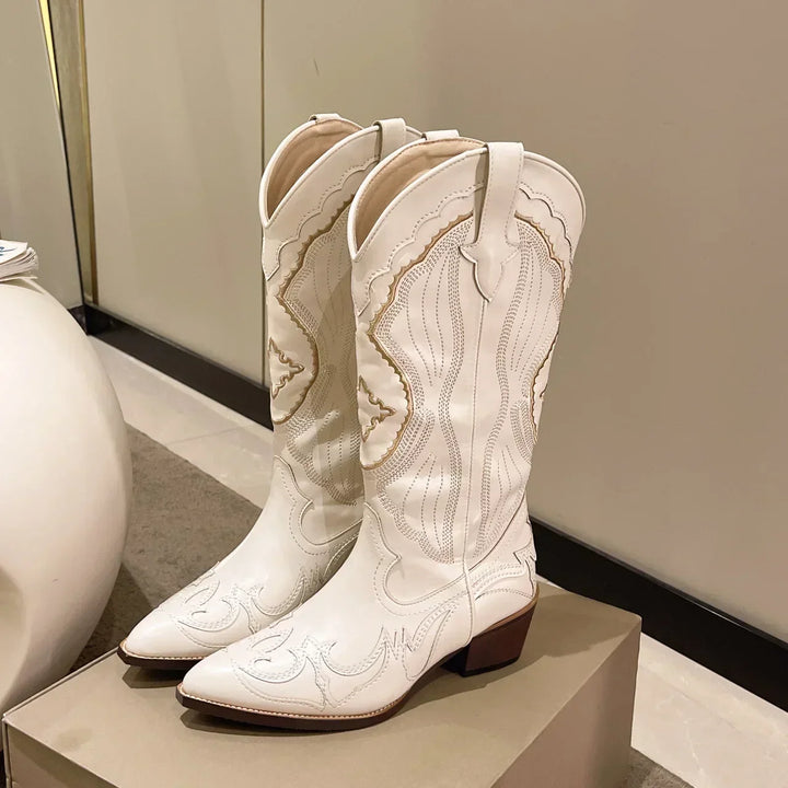 Drune | Bestickte Cowboy-Stiefel