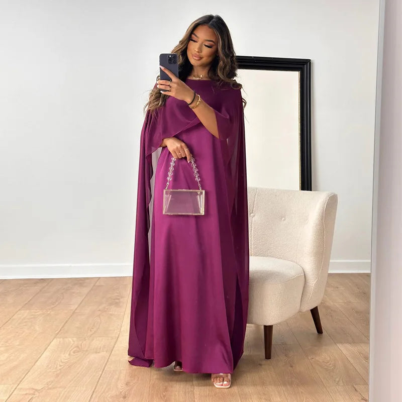 Drune | Elegantes und Luxuriöses Maxikleid aus Satin
