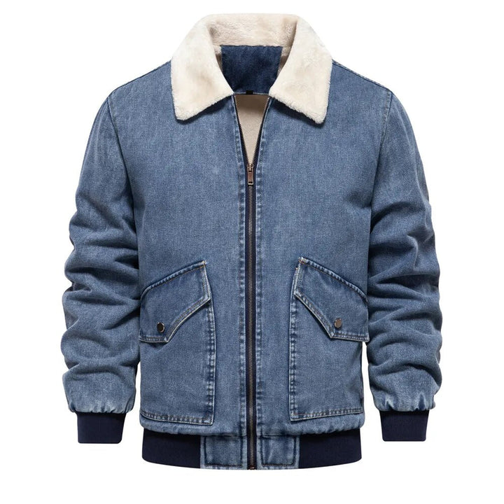 Drune | Herren Jeansjacke warm gefüttert
