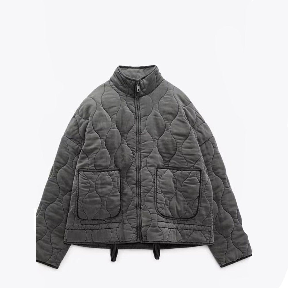 Drune | Stilvolle Zip Up Daunenjacke
