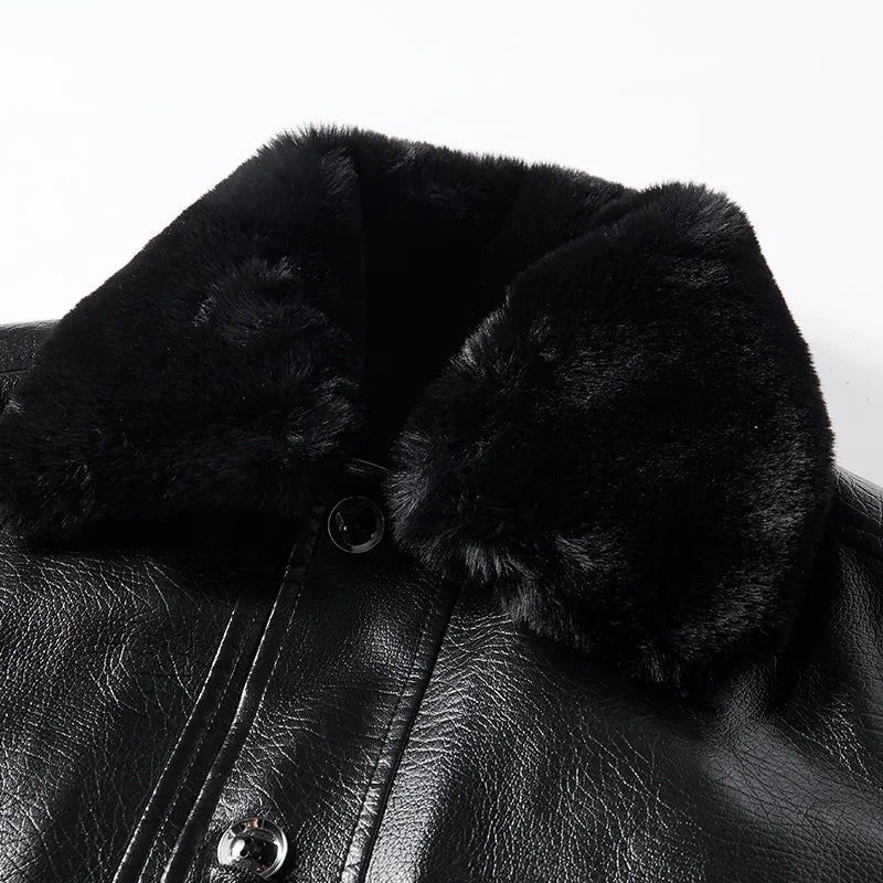 Drune | Lederjacke mit Kragen - Liam