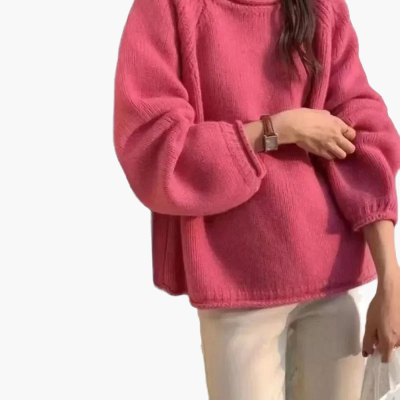 Drune | Pullover im französischen Stil - Lockerer Strickpullover für Alltag & Freizeit