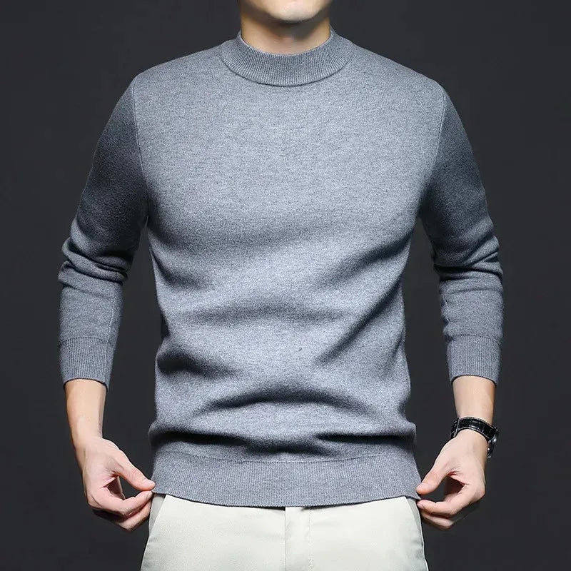 Drune | Klassischer Strickpullover Rundhals Zeitloses und Elegantes Aussehen