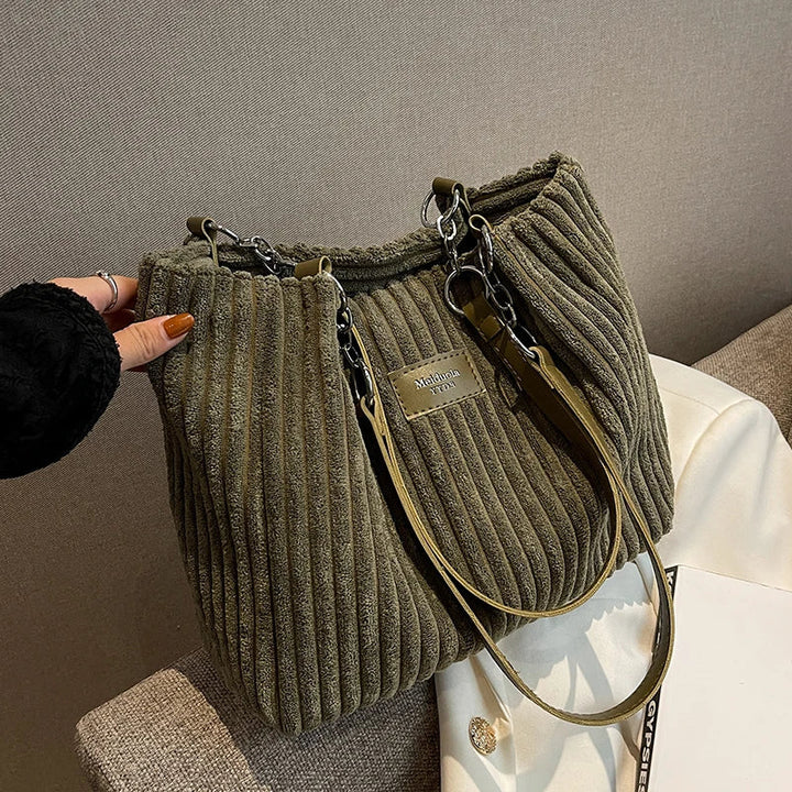 Drune | Damen Cord Handtasche