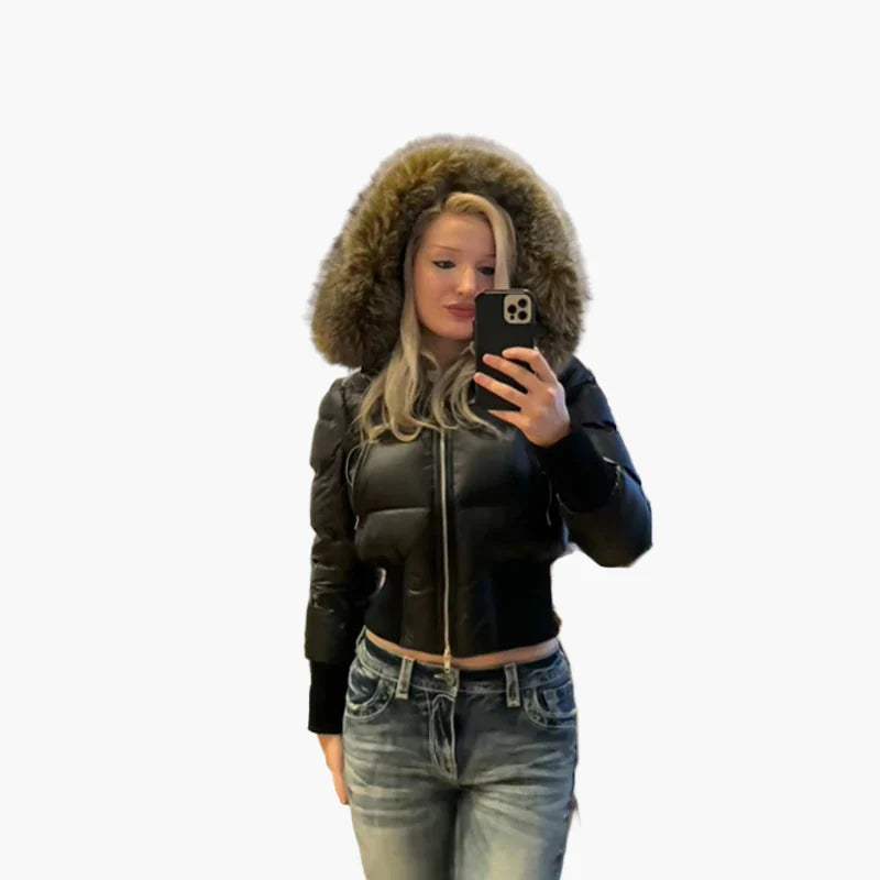 Drune | Winter Steppjacke mit Kapuze - Modischer, warmer Mantel für Freizeit und Alltag