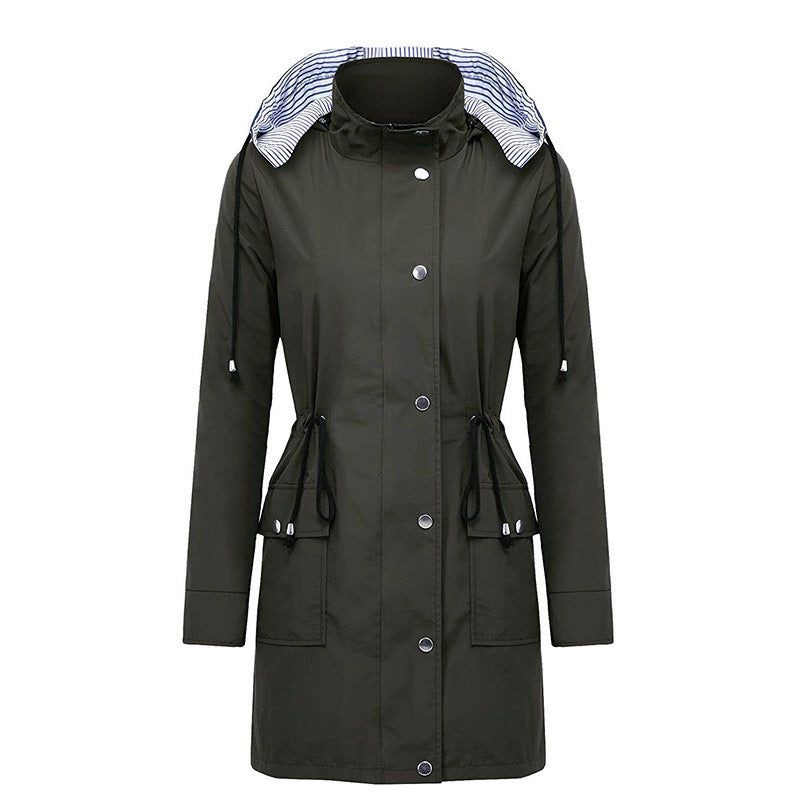 Drune Wonder Hooded Waterproof Long Coat