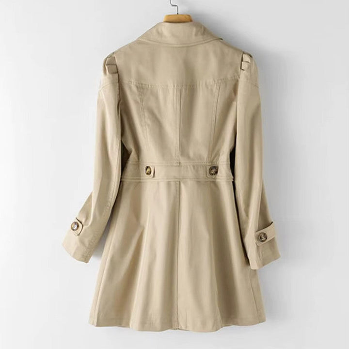 Drune | Leichter Trenchcoat Mitteljahres elegante gerade Schnitt Klassisch und zeitlos