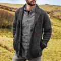 Drune | Klassische Herren Strickjacke Im Retro Stil