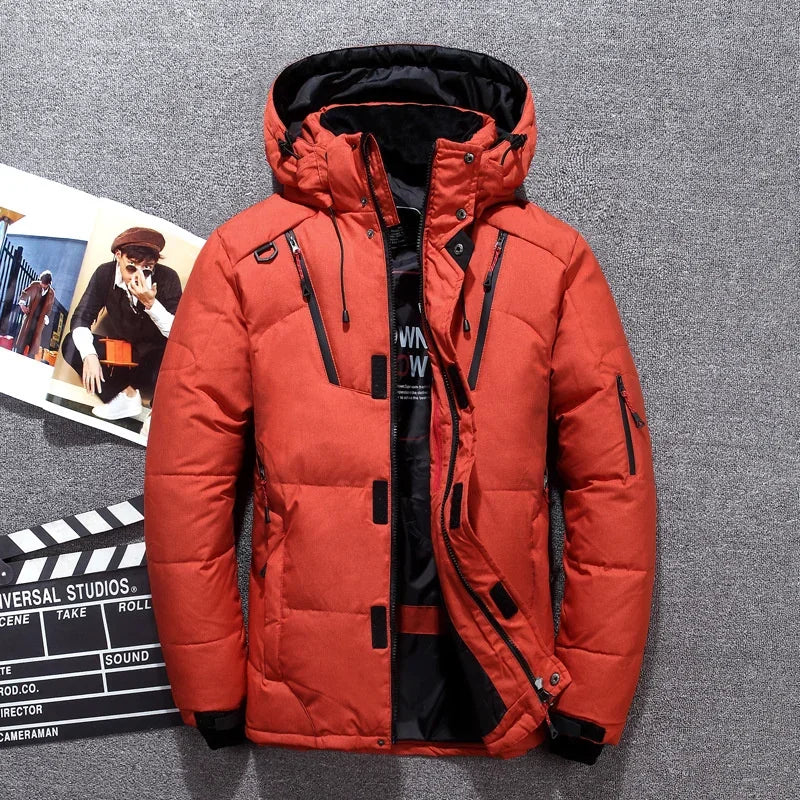Drune - Herren-Winterparka mit Kapuze - Warmer, winddichter Schneeparka für kalte Tage