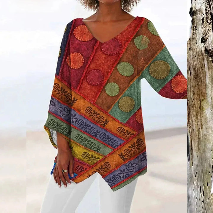 Drune | Vintage V-Ausschnitt Top