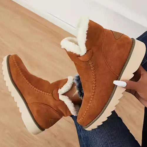 Drune | Schaffell Stiefel für Frauen - Rutschfeste Gummisohle