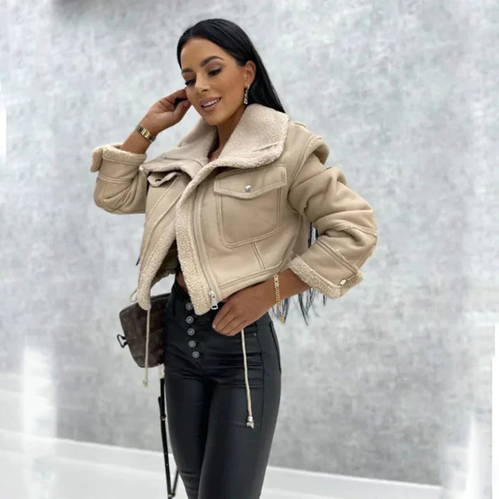 Drune | Aviator Kunstlederjacke