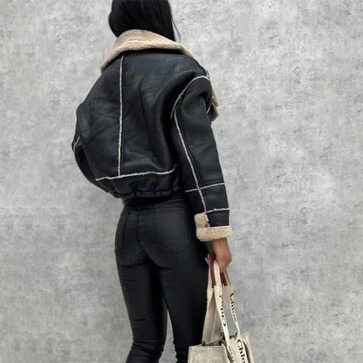 Drune | Kunstlederjacke im Trendstil