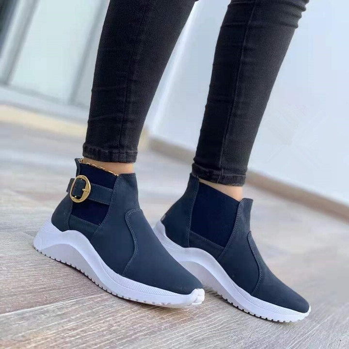 Drune | Elegante Plateau-Stiefeletten für Frauen – Trendy & Vielseitiger Stil