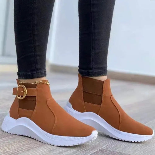Drune | Elegante Plateau-Stiefeletten für Frauen – Trendy & Vielseitiger Stil