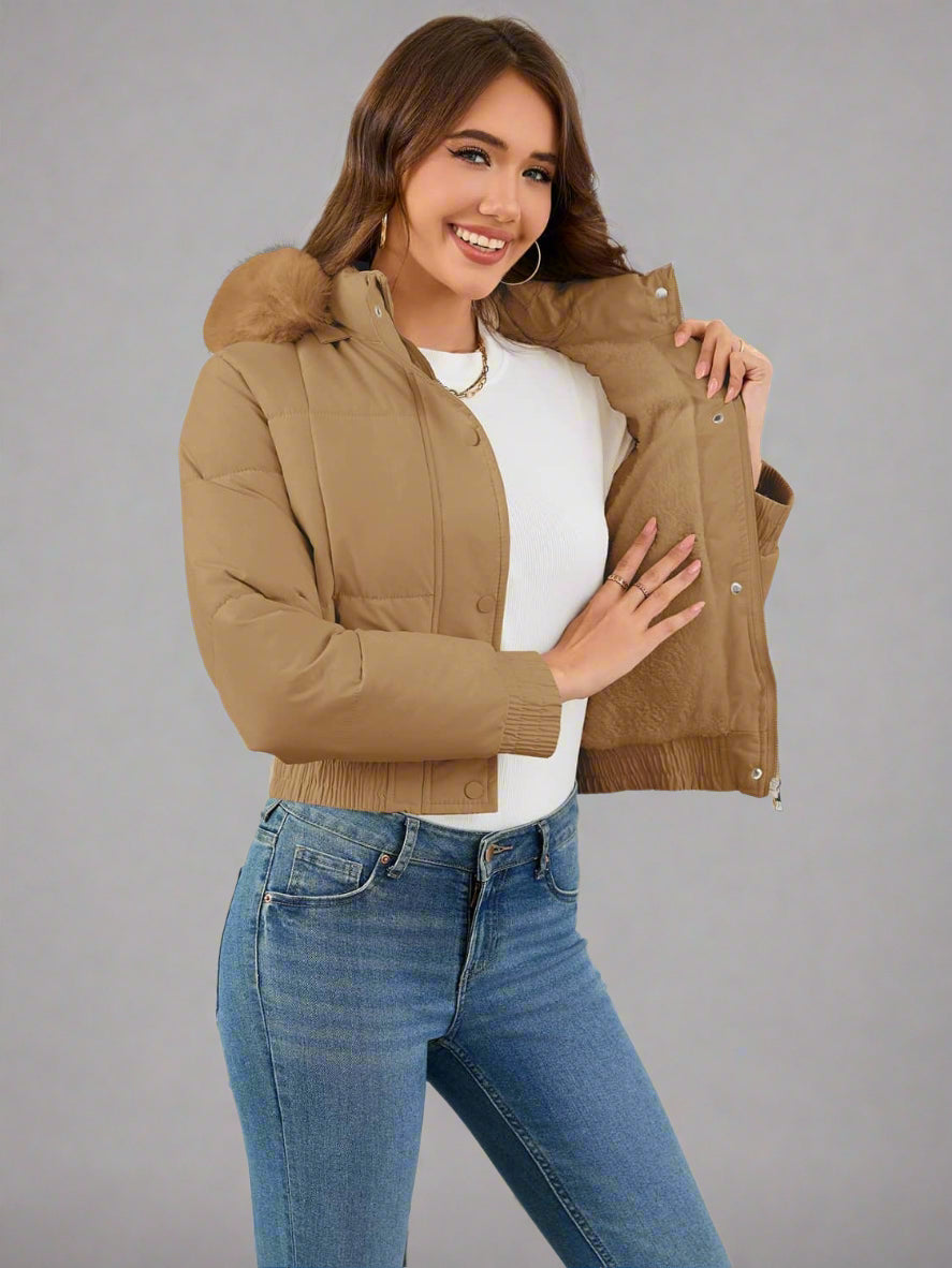 Drune | Schmal geschnittene Steppjacke aus Baumwolle